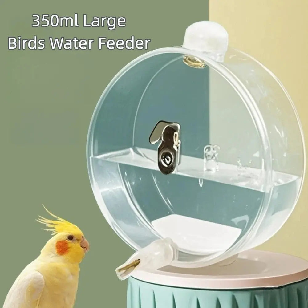 Automatic Bird Water Feeder - Transparent Hanging Water Dispenser for Bird Cages, Suitable for Budgies, Cockatiels, Lovebirds & Finches