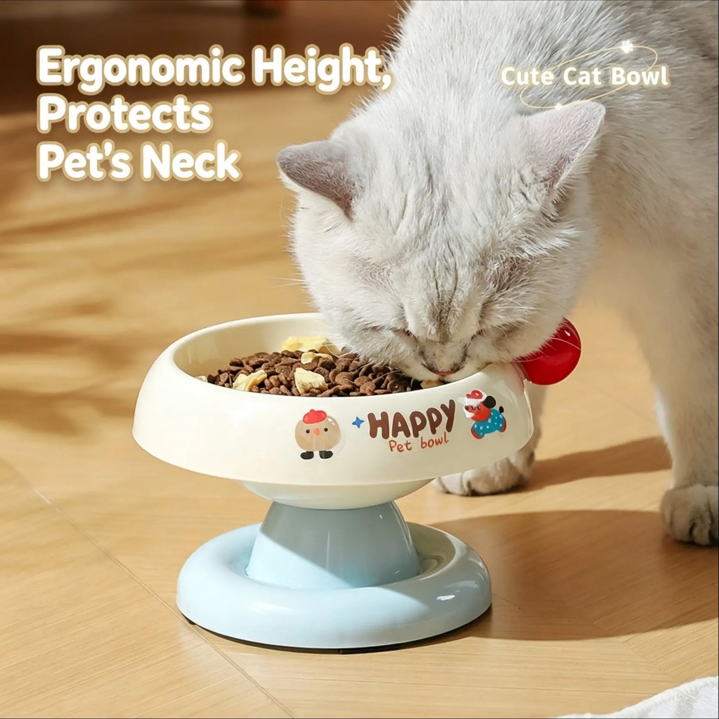 Anti-Slip Stainless Steel Pet Bowl for Cats & Small Dogs - Non-Tip Feeder with Removable Easy-Clean Liner, 3 Colours