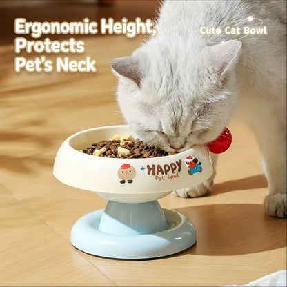 Anti-Slip Stainless Steel Pet Bowl for Cats & Small Dogs - Non-Tip Feeder with Removable Easy-Clean Liner, 3 Colours