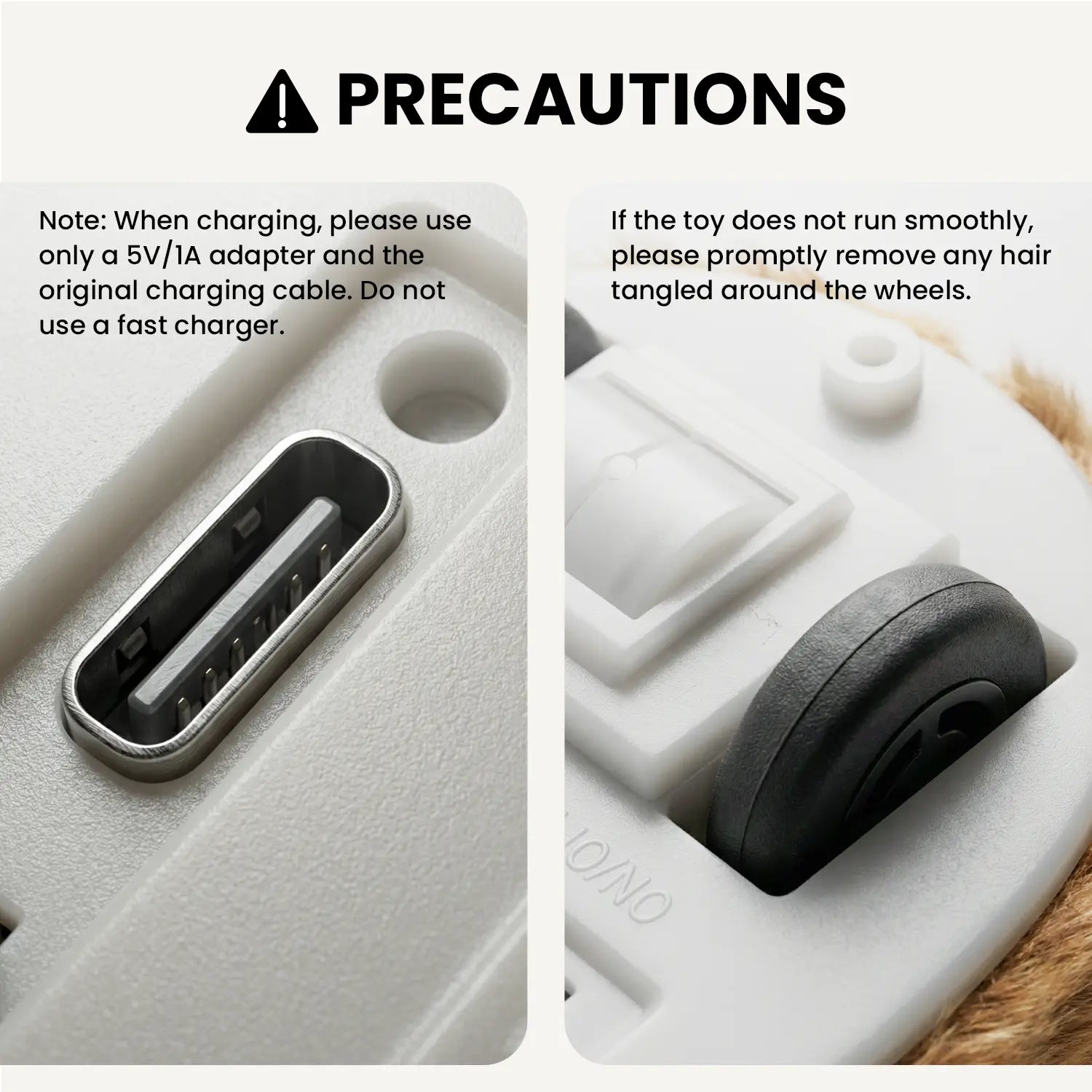 Geoorood Automatic Electric Cat Toy - USB Rechargeable Moving Mouse Toy with Random Motion for Indoor Cats