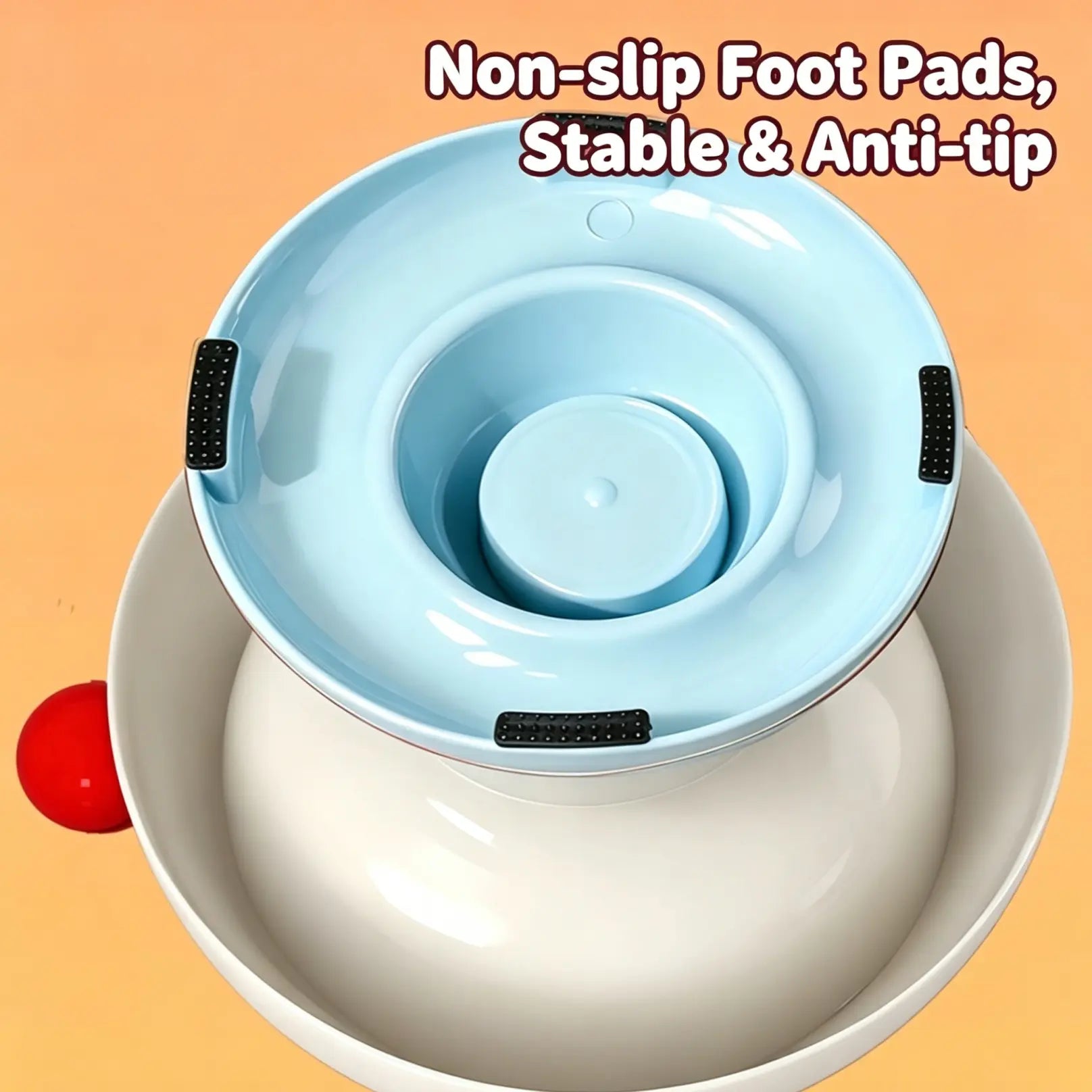 Anti-Slip Stainless Steel Pet Bowl for Cats & Small Dogs - Non-Tip Feeder with Removable Easy-Clean Liner, 3 Colours